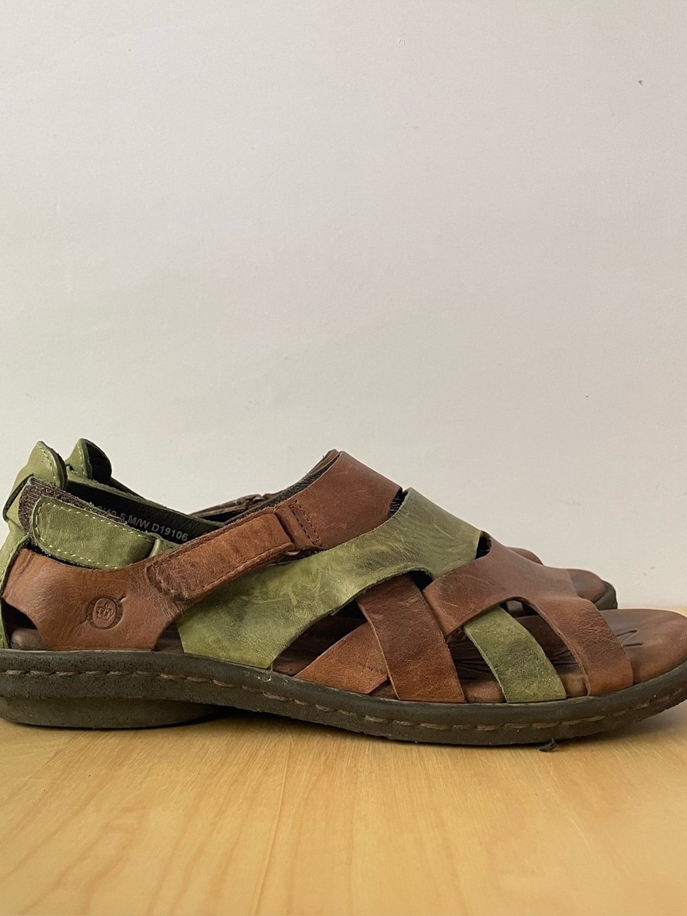 Børn strappy leather comfort sandals | US 9